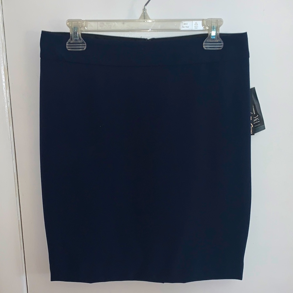 Tailored blue skirt